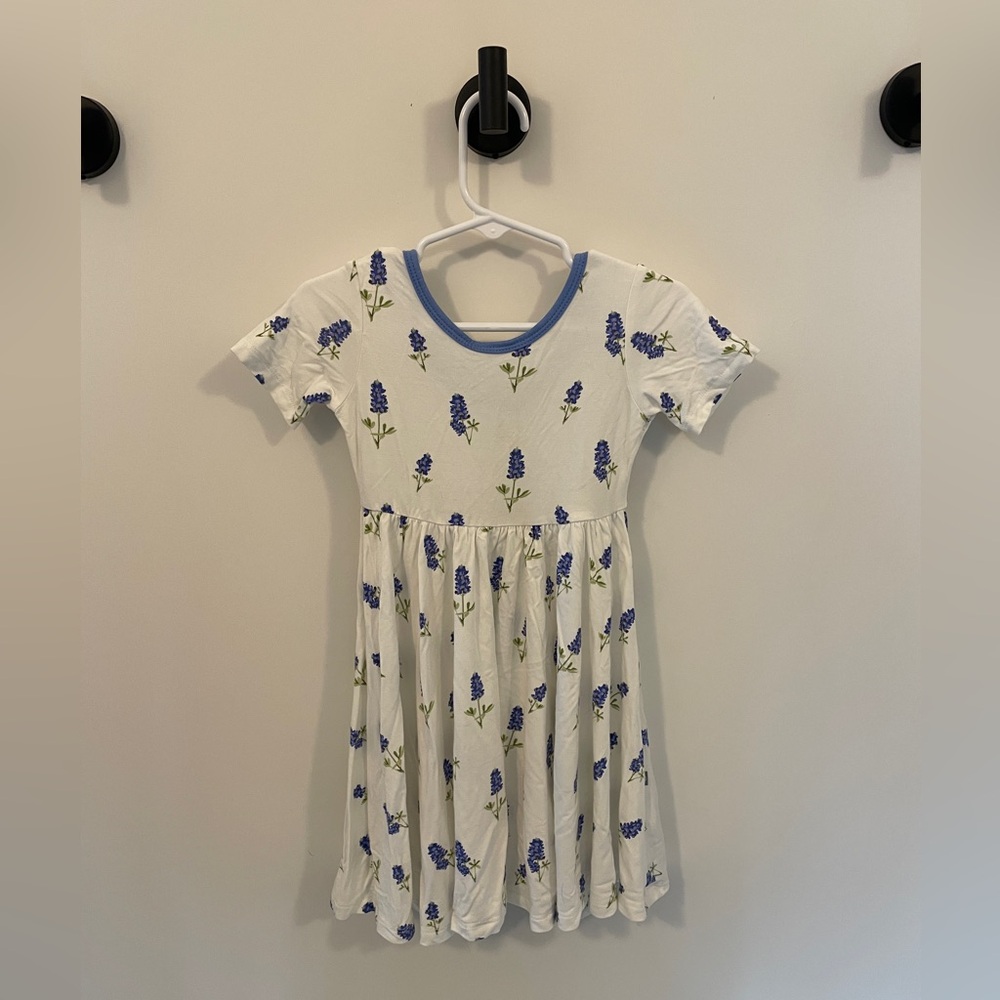 Kyte Baby twirl dress 3T blue bonnet flowers